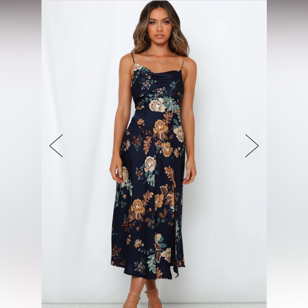 Hello Molly Atlas Maxi Dress Navy Size 4